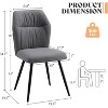 AMERLIFE Upholstered Dining Chairs, Curved High Back Modern Kitchen Chairs - 2 of 4
