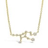 SHINE by Sterling Forever Delicate CZ Constellation Pendant Necklace Gold Virgo - 3 of 4