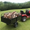 VEVOR Heavy Duty ATV Trailer Steel Dump Cart, 750-Pound 15 Cubic Feet, Garden Utility Trailer with Removable Sides for Riding Lawn Mower Tractor - 2 of 4