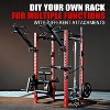 3"x3" Power Cage, Multi-Function Power Rack with LAT Pull Down Pulley System, Commercial Squat Rack with 3x3 Attachment, 1500 lbs - 2 of 4