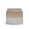 Syemin Planters Set of 2 Gradient Ceramic Flowerpot, Indoor and Outdoor Modern Planter for Patio, Garden, Windowsill, White, 8.46"*8.46"*7.28" - 4 of 4
