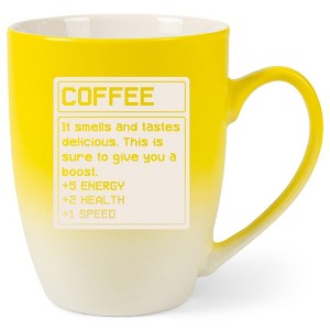 100 North Video Game 10 Ounce Yellow and White Two Toned Ombre, Comfortably Fits Your Hands, Ceramic Tea Coffee Cup Mug, Coffee. It Smells and Tastes - 1 of 1