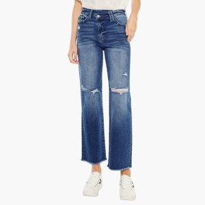 KanCan Essentials Mollie High Rise 90's Criss Cross Jeans - 1 of 4