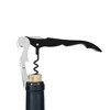 True TrueTap Soft Touch Black Double Hinged Waiter’s Corkscrew, Stainless Steel Wine Key with Foil Cutter - 3 of 4