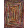 Unique Loom Braided Chindi Collection Area Rug - Layer - 2 of 4