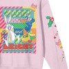 Looney Tunes Merry And Bright Long Sleeve Cradle Pink Adult Sweatshirt - 3 of 3