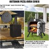 21.5"x12"x28" Wood Fired Pizza Oven Pizza Maker Grill With Waterproof Cover & Fold-up Legs - 3 of 4