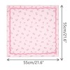 INSPIRE CHIC Women's Floral Printed Cotton Blended  Small Square Scarves 1Pc - 3 of 4