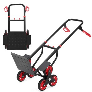 Stair Climbing Cart - 330lb Heavy Duty Hand Truck with 6 Wheels, 2 Elastic Ropes - 1 of 4