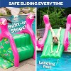 Giant Inflatable Flamingo Pool Slide w/Built-in Side Water Sprinklers for Kids- Extra Large Size (98"x 51"x 51")- Perfect for Summer Party Outdoor Fun - 4 of 4