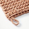 7" Rope Trivet Marled Terracotta Orange - Figmint™: Reversible Woven Pot Holder, Kitchen Textile, Spot Clean - image 3 of 3