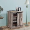 TV Stand for TVs up to 40" Aged Wood Brown - Home Essentials: Media Console with Cable Management, Adjustable Shelves - 3 of 4