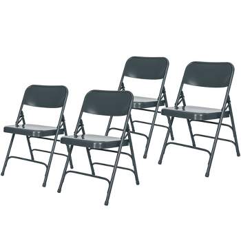 Set of 4 Deluxe All Steel Triple Brace Folding Chairs - Hampden Furnishings