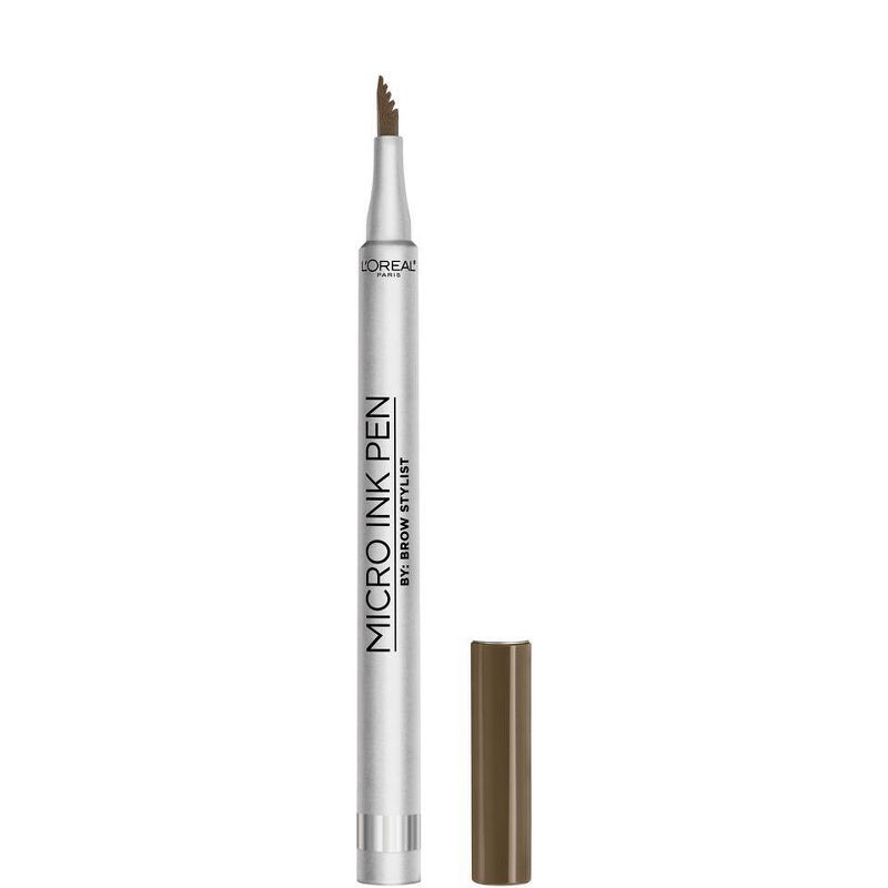 L'Oreal Paris Brow Stylist Micro Ink Pen by Brow Stylist Up to 48HR Wear - 0.033 fl oz, 1 of 7