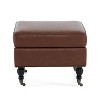 NicBex 28.5" Bench Rectangle Ottoman with Padded Seat Cushion for Bedroom, Living Space, Gray - 3 of 4