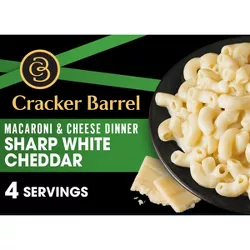 Cracker Barrel Sharp White cheddar Macaroni & Cheese Dinner - 14oz