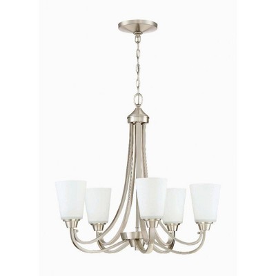 Craftmade Lighting Grace 5 - Light Chandelier in  Brushed Polished Nickel