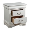Grungis Modern Nightstand with 2 Drawers,Mid-Century Wood Bedside Table for Living Room Bedroom - 2 of 4