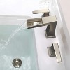 Coucheta Waterfall Widespread Bathroom Faucet - 8" 3-Hole with 2 Handles, Includes Pop-Up Drain & Supply Lines in Multiple Brushed Finishes - 2 of 4