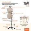Dritz Medium Dress Form My Double Designer: Adjustable Sewing Mannequin, Female, Beige, Adult Assembly Required - 4 of 4