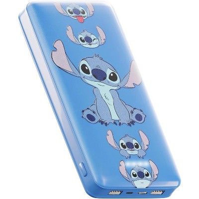Disney Lilo and Stitch 10,000Mah Power Bank- Universally Compatible Portable Phone Charger Battery Pack w/USB Charging Port- Classic Stitch