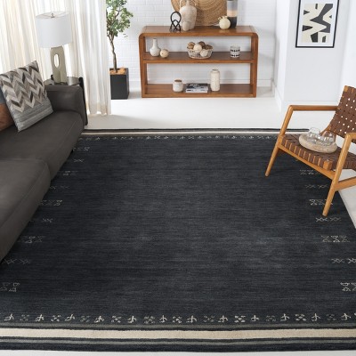 Gray Hand-Knotted Wool 8' x 10' Area Rug