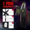 Slickblue Scary 6 FT Halloween Witch Prop with Motion Sensor, Talking Feature & Glowing LED Eyes - 4 of 4