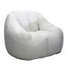 CAVINAS Teddy Fabric Fluffy Bean Bag Chair for Adults,Tufted Lazy Sofa Chair with Memory Foam,Modern Lounge Chair for Living Room - 2 of 4