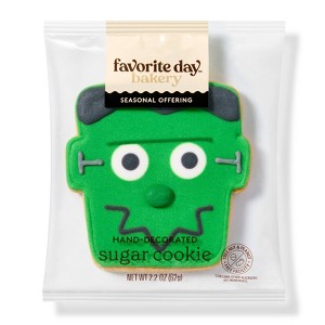 Halloween Hand Decorated Frankenstein Cookies - 2.21oz - Favorite Day™ - 1 of 3
