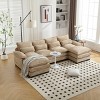 U-shaped Sectional Couch,High Quality Sponge Filling,Solid Wood Frame, Oversized Four-Seater Sofa-Maison Boucle - 2 of 4