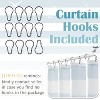 LunaLulinlk Summer Fashion Letter Stripe Home Shower Curtain，Blue - 2 of 4