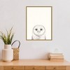 18" x 24" Animal Mug III Owl by Victoria Borges Framed Canvas Wall Art Gold - Amanti Art: Modern Decor, Polystyrene Frame - 4 of 4