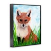 Stupell Industries Baby Fox in Grass Framed Giclee Art - 2 of 4