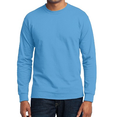 Men's Core Blend T-Shirt - Comfort Cotton Poly Tee With Rib Knit Collar