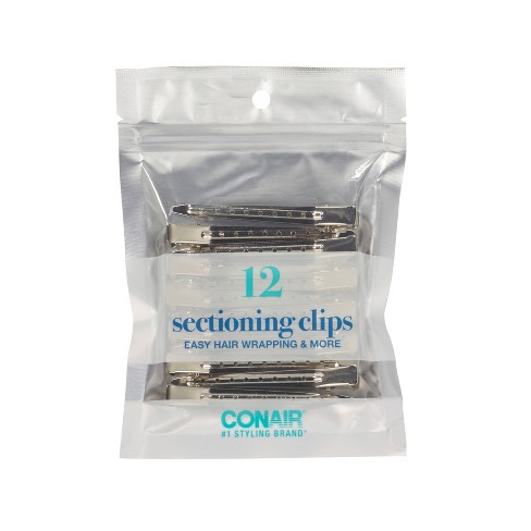Conair Metal Styling Clips Value Pack - 12pc : Target