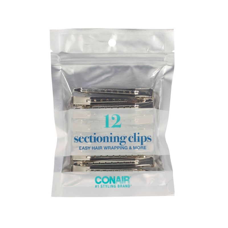 Conair Metal Sectioning Clips - Value Pack - All Hair - 12pcs, 1 of 5