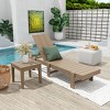 WestinTrends Ashore Modern Poly Reclining Chaise Lounge With Wheels plus side table included - 2 of 4