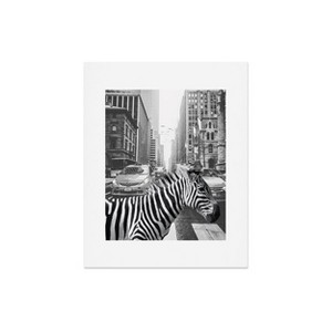 Deny Designs Dagmar Pels Zebra in New York City Art Print - 1 of 4