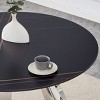 42 Inch Round Dining Table with Marble Top and Stainless Steel Legs, Sturdy and Safe Modern Kitchen Table for 4 to 6 People-Maison Boucle - 3 of 4