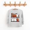 Halloween Bookshelf Ghosts - Toddler Long Sleeve Graphic Tee and Youth Long Sleeve Graphic T-Shirt - 2 of 3