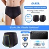 CARER 2-Pack Washable Incontinence Underwear for Men 6oz Absorbency Leak Proof Reusable Men's Incontinence Briefs - 2 of 4