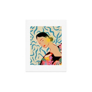 Deny Designs Sandrapoliakov Smiling Woman and Sunshine Art Print - 1 of 4