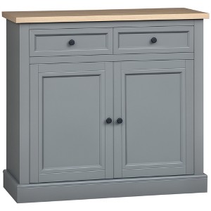 Sideboard Buffet Cabinet, Kitchen Cabinet Bar Cabinet with 2 Drawers and Double Door Cupboard for Living Room, Entryway - 1 of 4