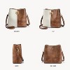 Crossbody Bucket Shoulder Bags for Women Vegan Leather Purse Multiple Pockets - 2 of 4