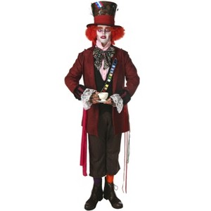 HalloweenCostumes.com 2X  Men  Plus Size Authentic Mad Hatter Costume., Red/Brown - 1 of 1