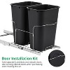 GustoWave Double Black 2x35QT Pullout Trash Can with Full-Extension Slides - 3 of 4