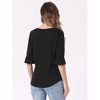 INSPIRE CHIC Women's Summer Dressy 3/4 Bell Sleeve Casual Square Neck Blouse - 3 of 4