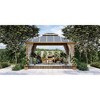EROMMY 12x14ft Hardtop Gazebo  with Double Aluminum Composite Roof for Patio - 4 of 4