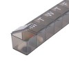 Unique Bargains 7 Compartment Single Row Pill Case 1 Pc - 2 of 4