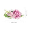 Unique Bargains Women's Simulated Flowers Side Comb 1 Pc - 2 of 4
